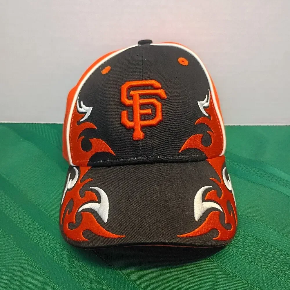 New Era MLB San Francisco Giants Baseball Cap Hat Youth Orange Black